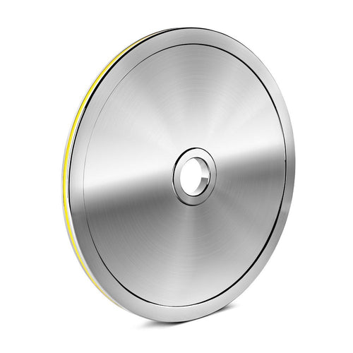 Kalibrert stålskive DYO 15 kg powerlifting 50 mm detalj