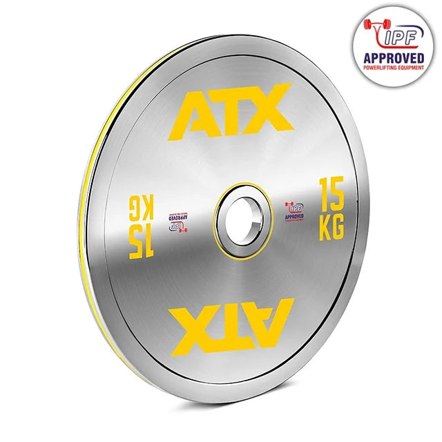 Kalibrert stålskive 20 kg powerlifting 50 mm ±10 g montert