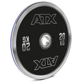 Kalibrert stålskive 20 kg powerlifting 50 mm ø449 mm forfra