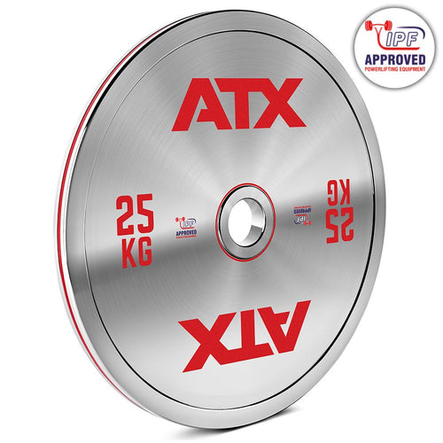 Kalibrert stålskive 25 kg powerlifting 50 mm foran