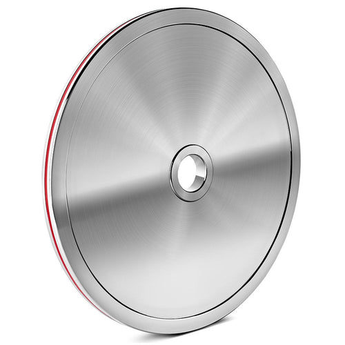 Kalibrert stålskive DYO 25 kg powerlifting 50 mm detalj