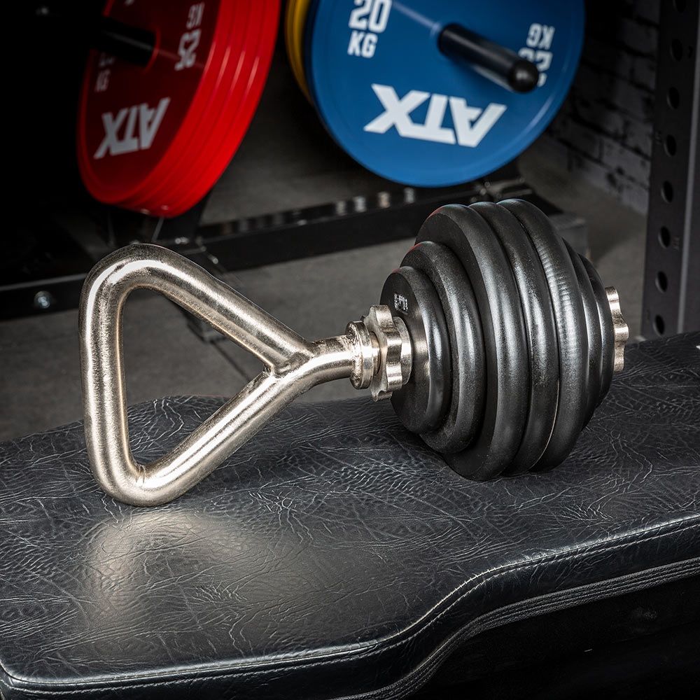 Kettlebell-håndtak i massivt stål ø 30 mm bakside