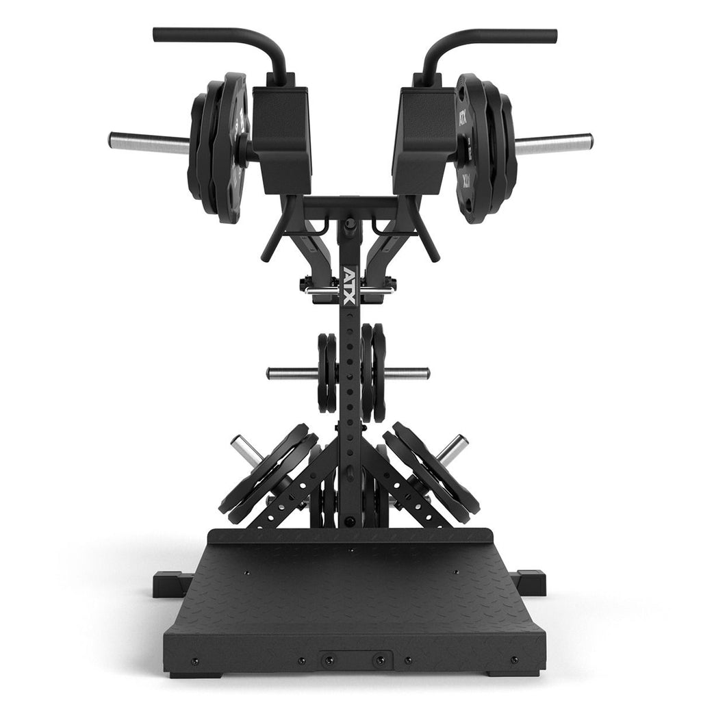 Nærbilde av justeringsmekanisme på Knebøy- og leggmaskin / Viking Press 3-i-1 400 kg