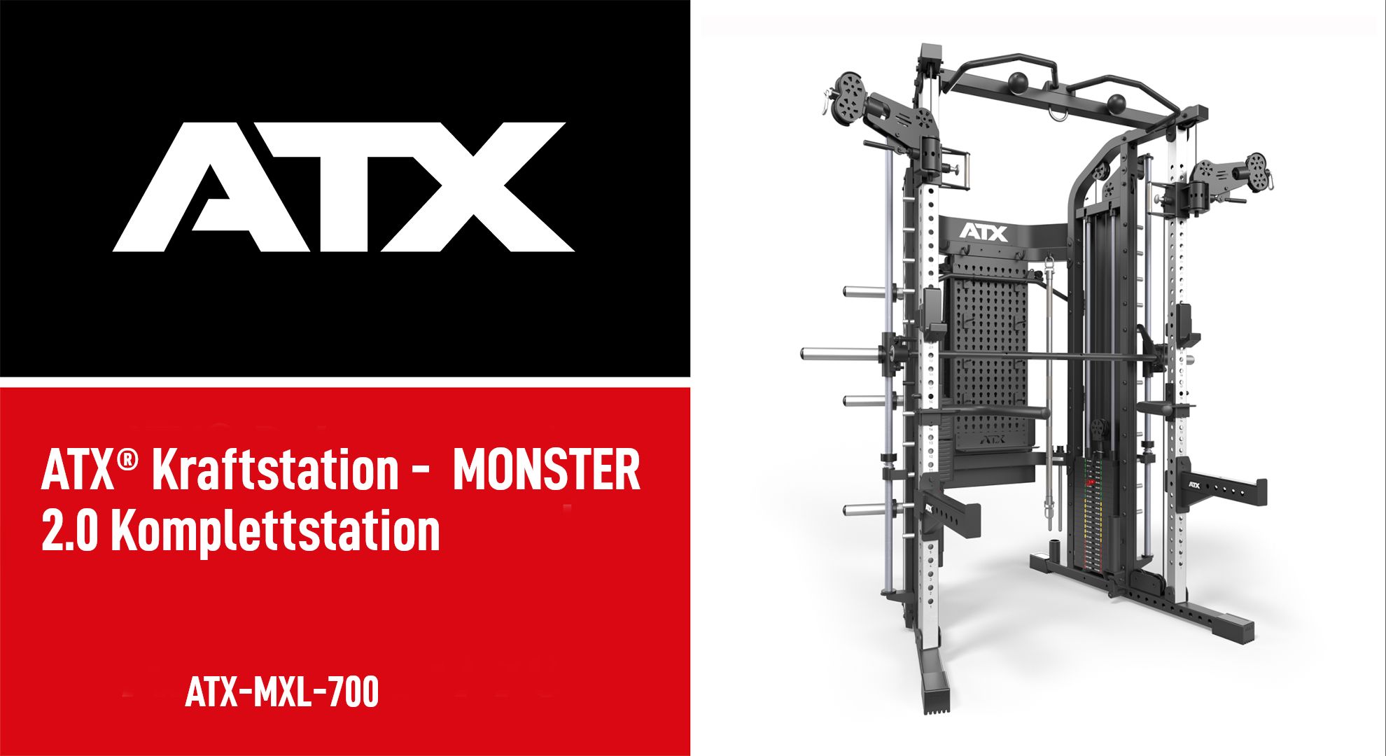 Komplett multistasjon MONSTER 2.0 540 kg detalj av J-Hooks
