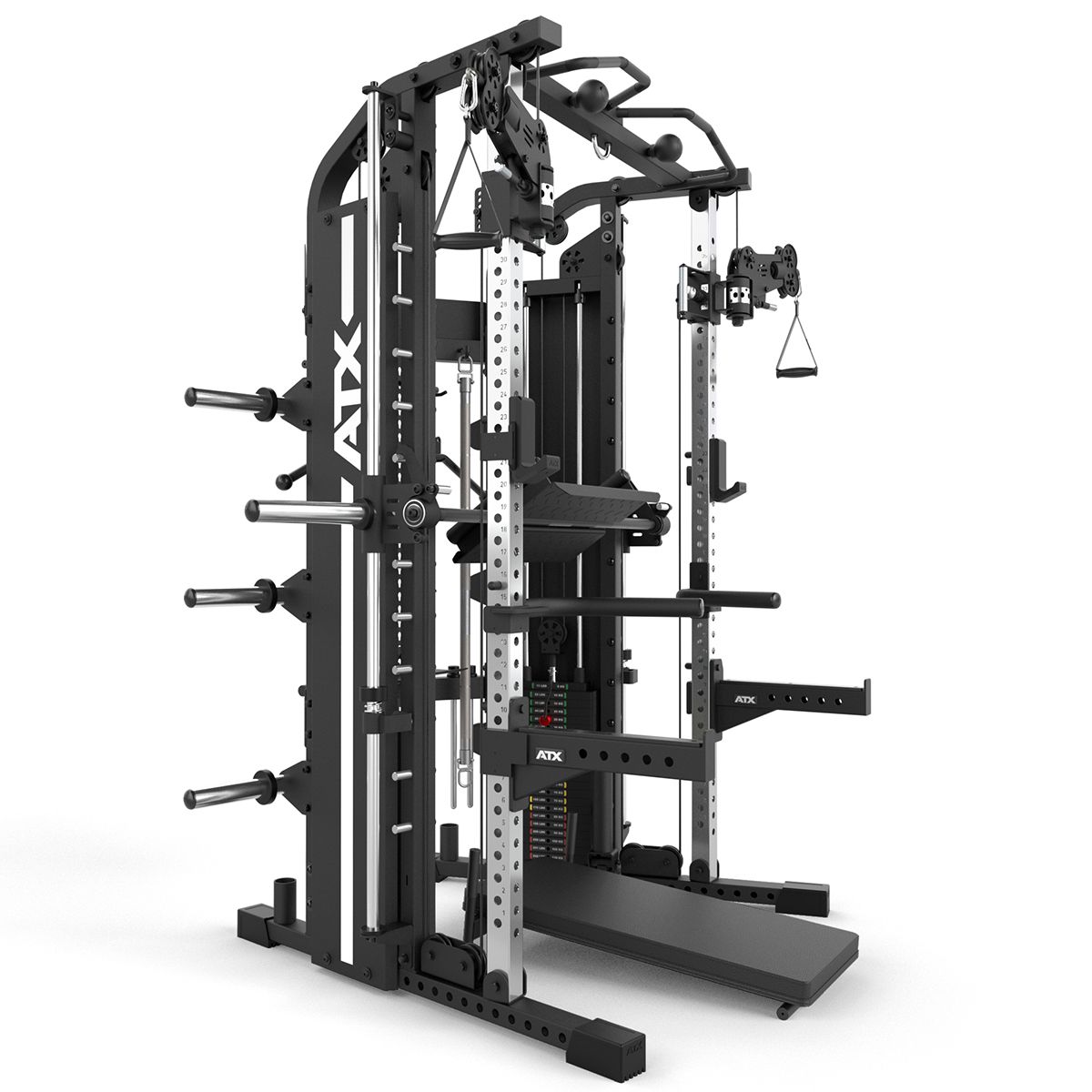 Komplett multistasjon MONSTER 2.0 540 kg montert i treningsrom