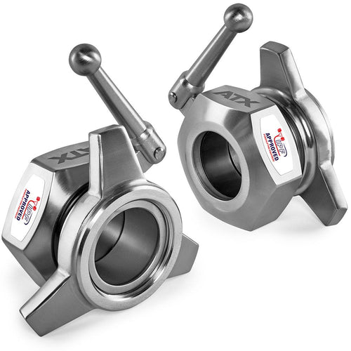 Konkurranseklemmer stjerne 5 kg par krom 120 mm forfra