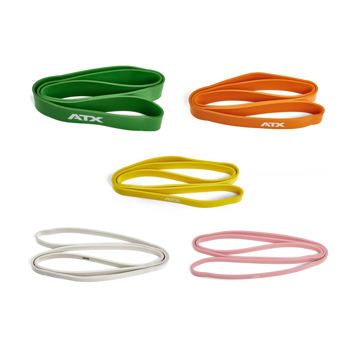 Kort Resistance Band lateksfri 59 cm nivå 1-5 bakside