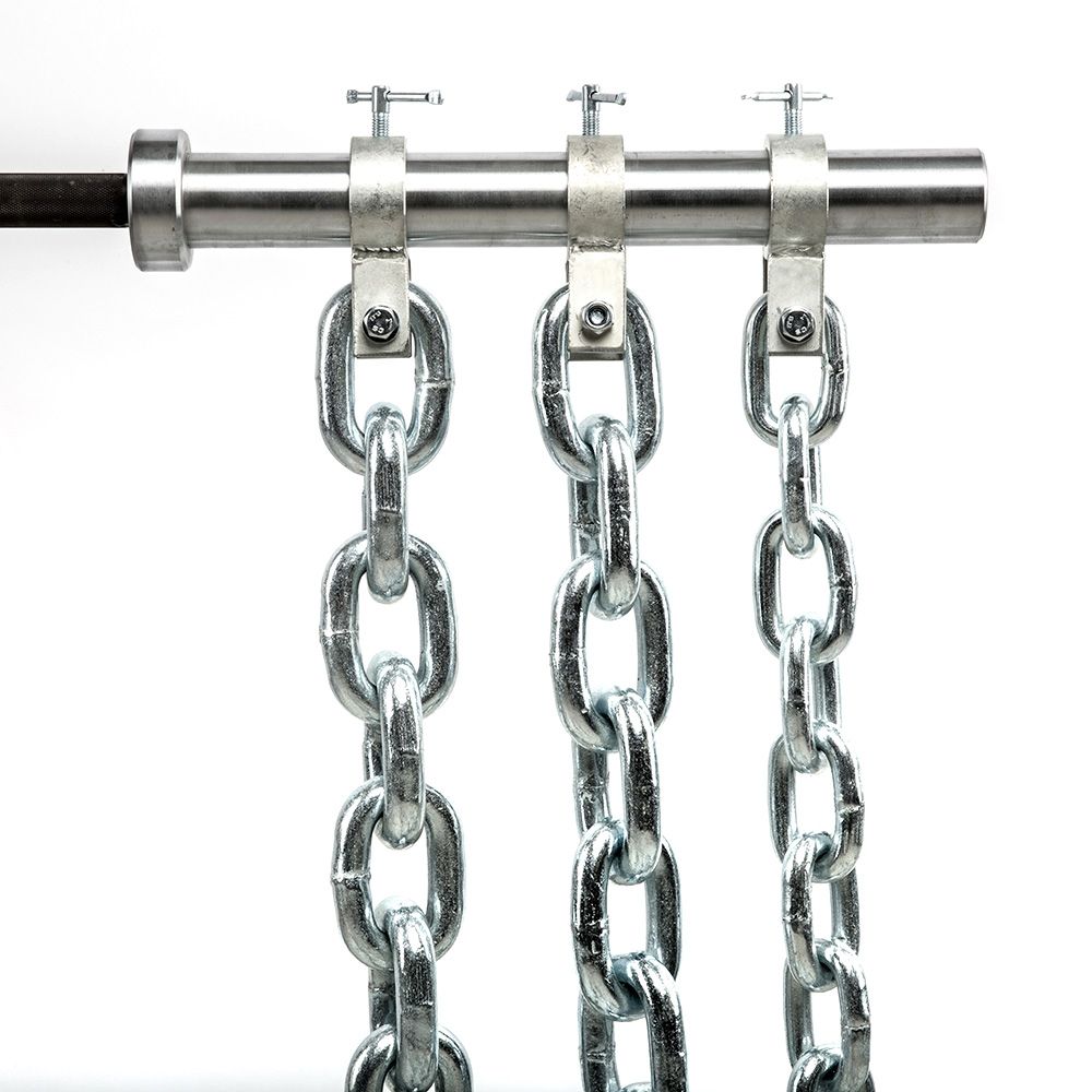 Kraftkjettinger 16/24/32 kg par, 150 cm galvanisert stål for treningsutstyr