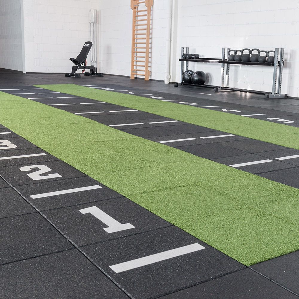 Kunstgressflis Multiplay 50x50 cm 20 mm grønn - Gymfloor