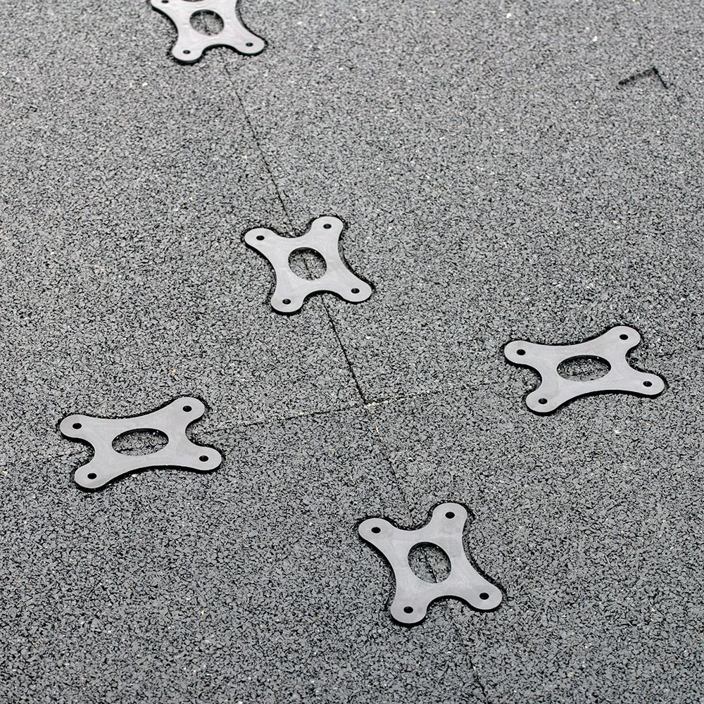 Kunstgressflis Multiplay 50x50 cm 20 mm grønn - Gymfloor