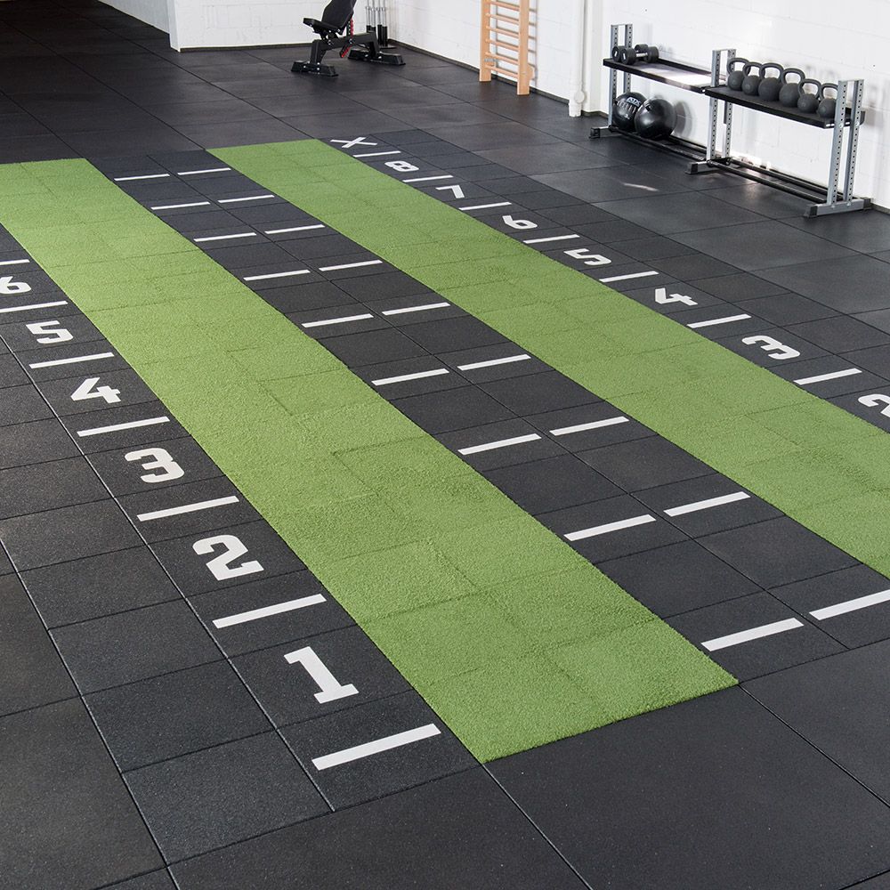 Kunstgressflis Multiplay 50x50 cm 20 mm grønn - Gymfloor