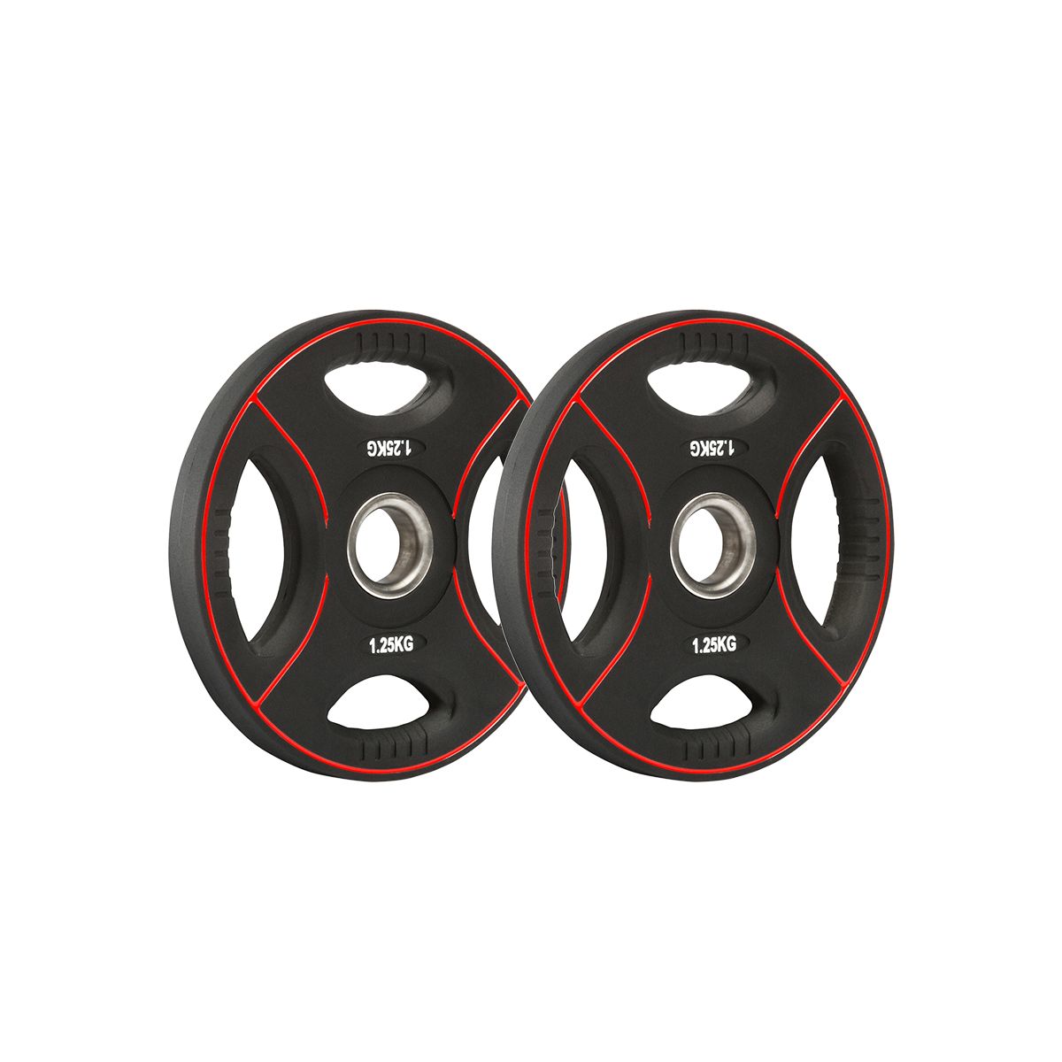 Langstangsett 120 kg 30 mm polyuretan vektskiver - Megafitness Shop