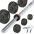 Langstangsett 120 kg støpejern 30 mm forfra