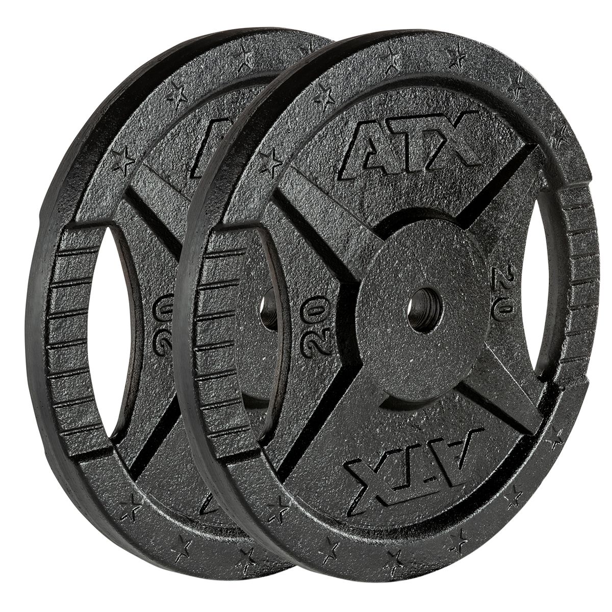 Langstangsett 120 kg støpejern 30 mm bakside