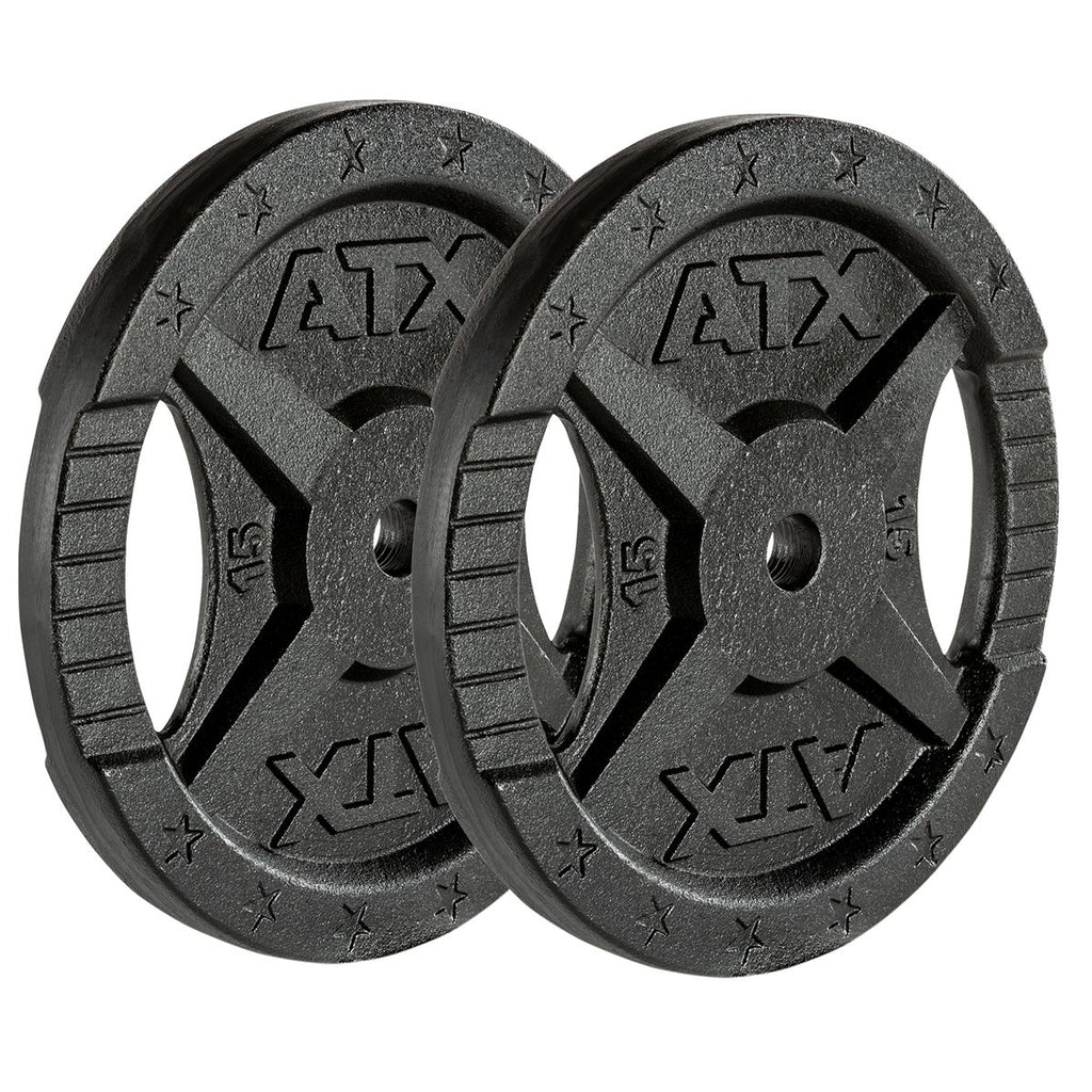 Langstangsett 120 kg støpejern 30 mm detalj grep