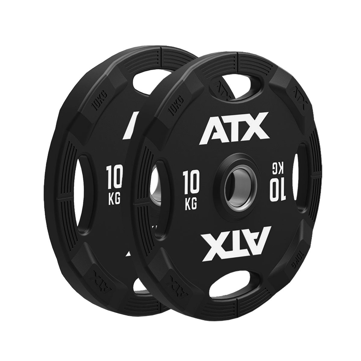 Montert Langstangsett 127,5 kg polyuretan 50 mm med vektskiver
