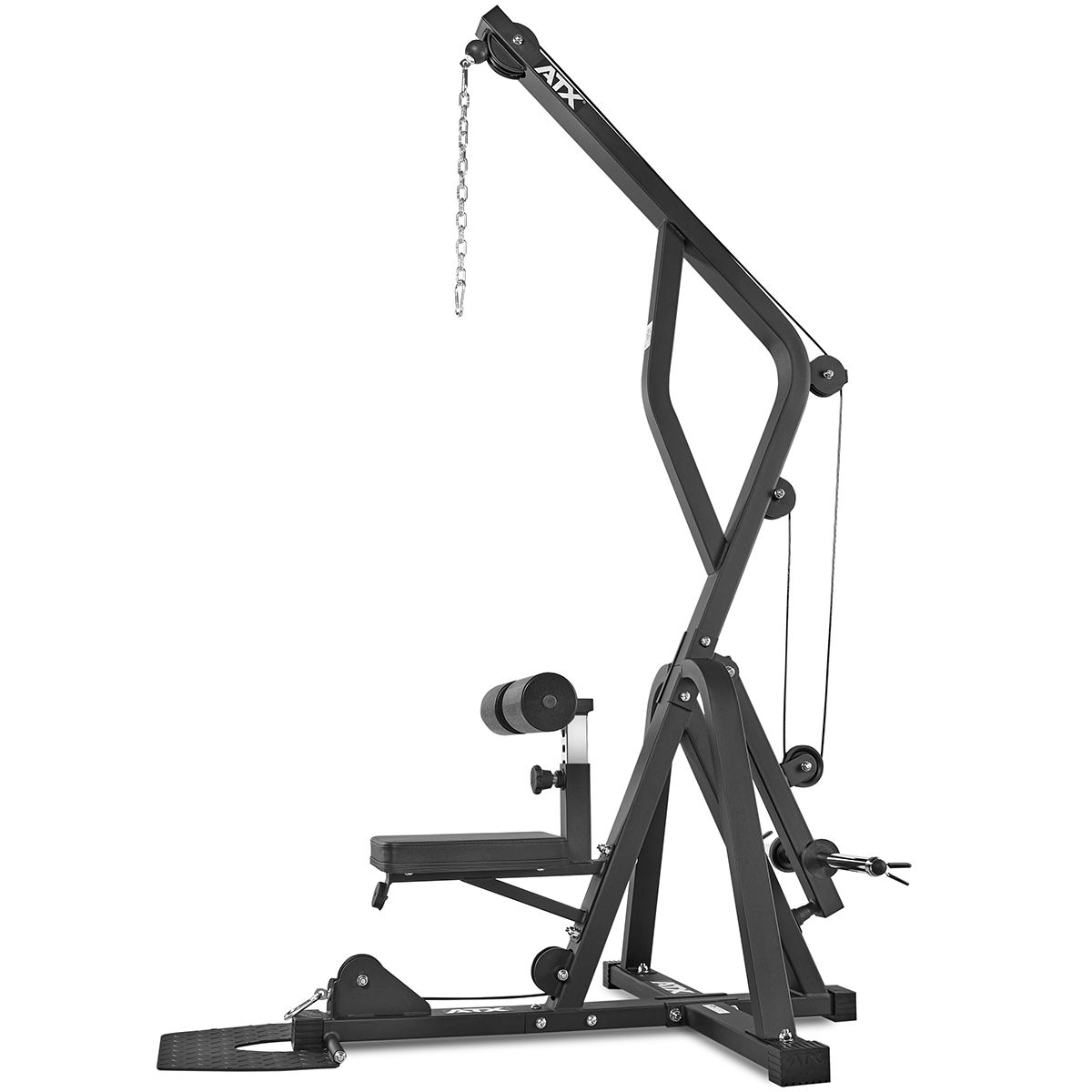 Lat Pulldown-apparat Z-form 160 kg kapasitet montert i treningsrom