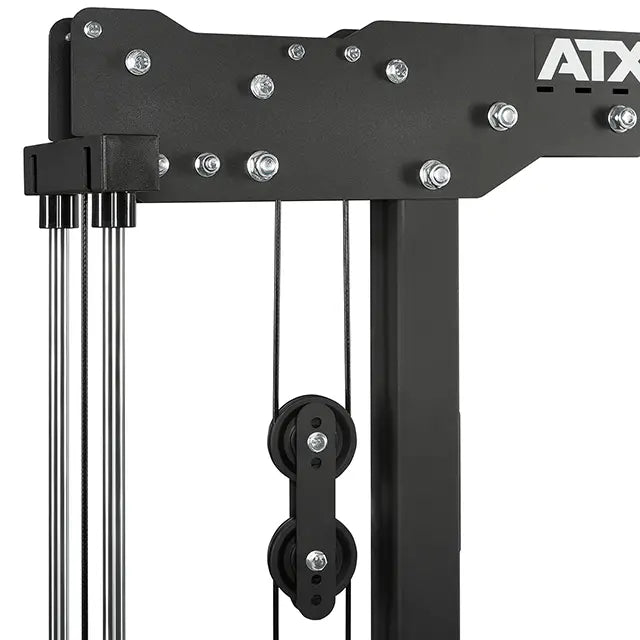 Lat Pulldown-maskin LSW-750 med 117,5 kg vektstabel ramme detalj