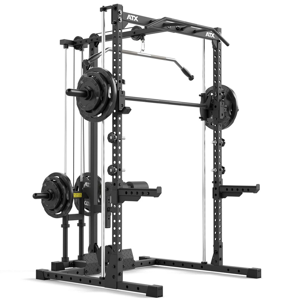 Nærbilde av lat pulldown stasjon i Half Rack komplettsett 510