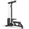 Lat pulldown og romaskin LMSW-700 med 115 kg vektstabel forfra