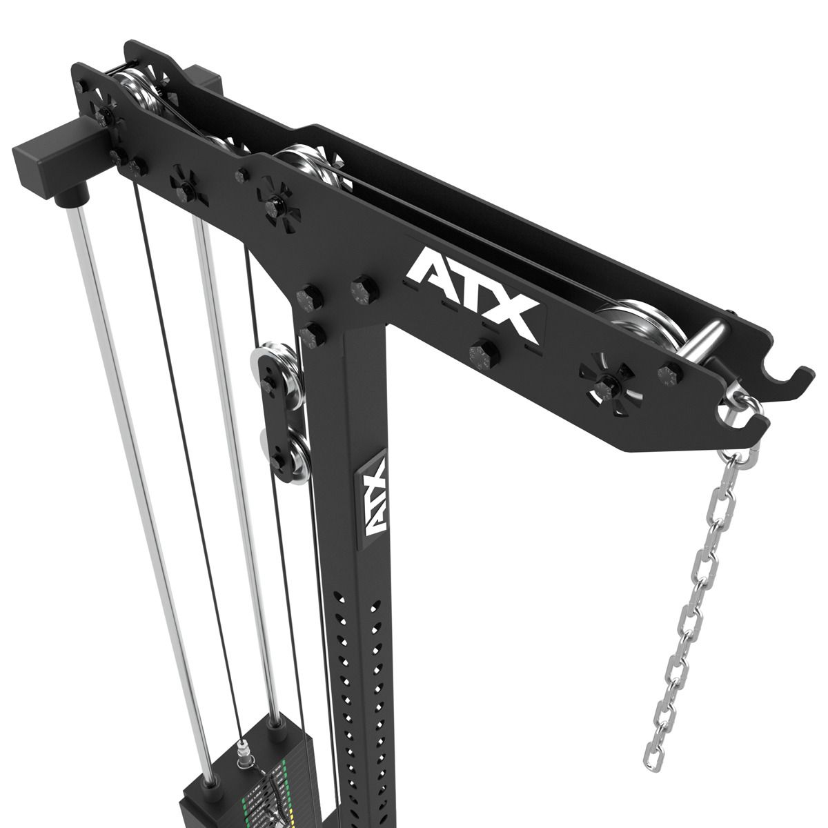 Lat pulldown og romaskin LMSW-700 med 115 kg vektstabel brukervennlig display