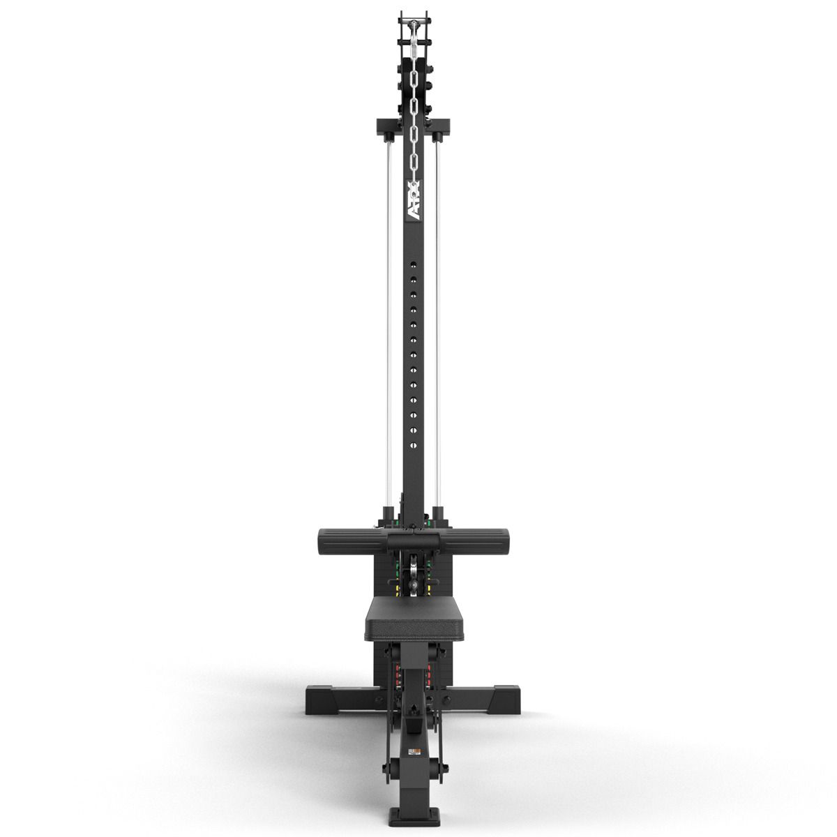 Lat pulldown og romaskin LMSW-700 med 115 kg vektstabel håndtak og kabler