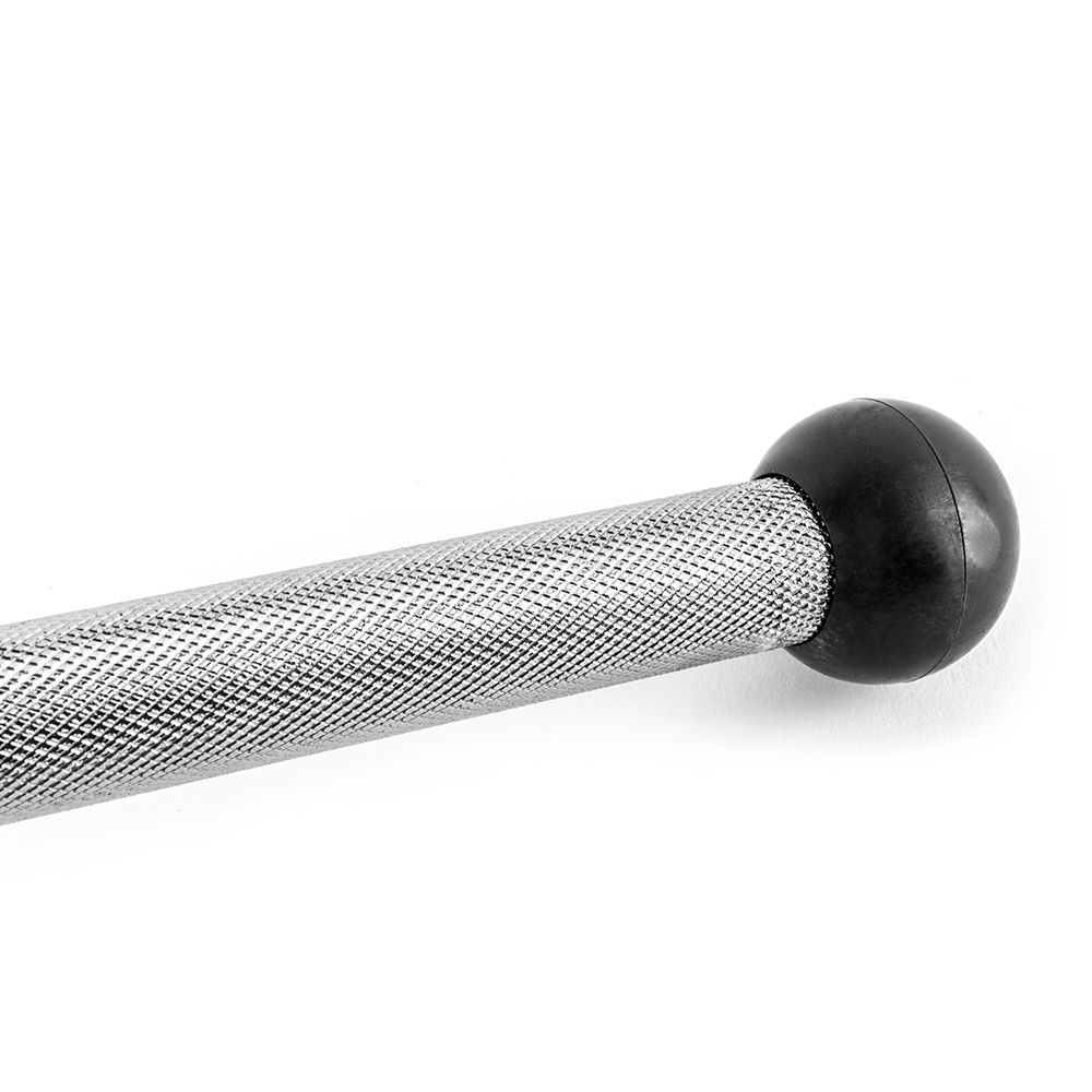 Lat pulldown-stang 100 cm med bumperender i helstål montert