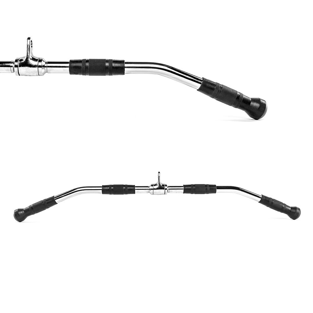 Lat pulldown-stang 100 cm med ergonomiske gummigrep forfra