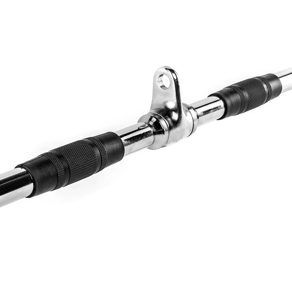 Montert lat pulldown-stang 100 cm med ergonomiske gummigrep