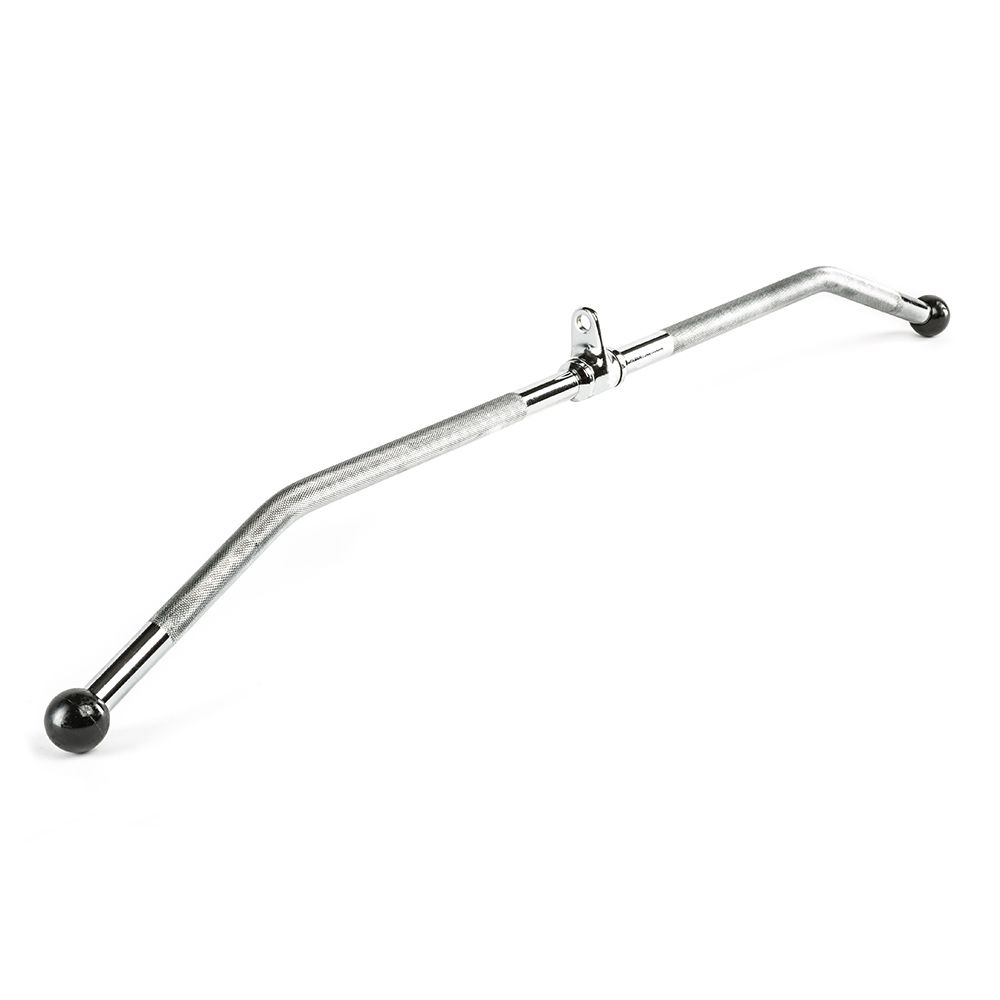 Lat Pulldown-stang 120 cm med bumperender forkrommet bakside