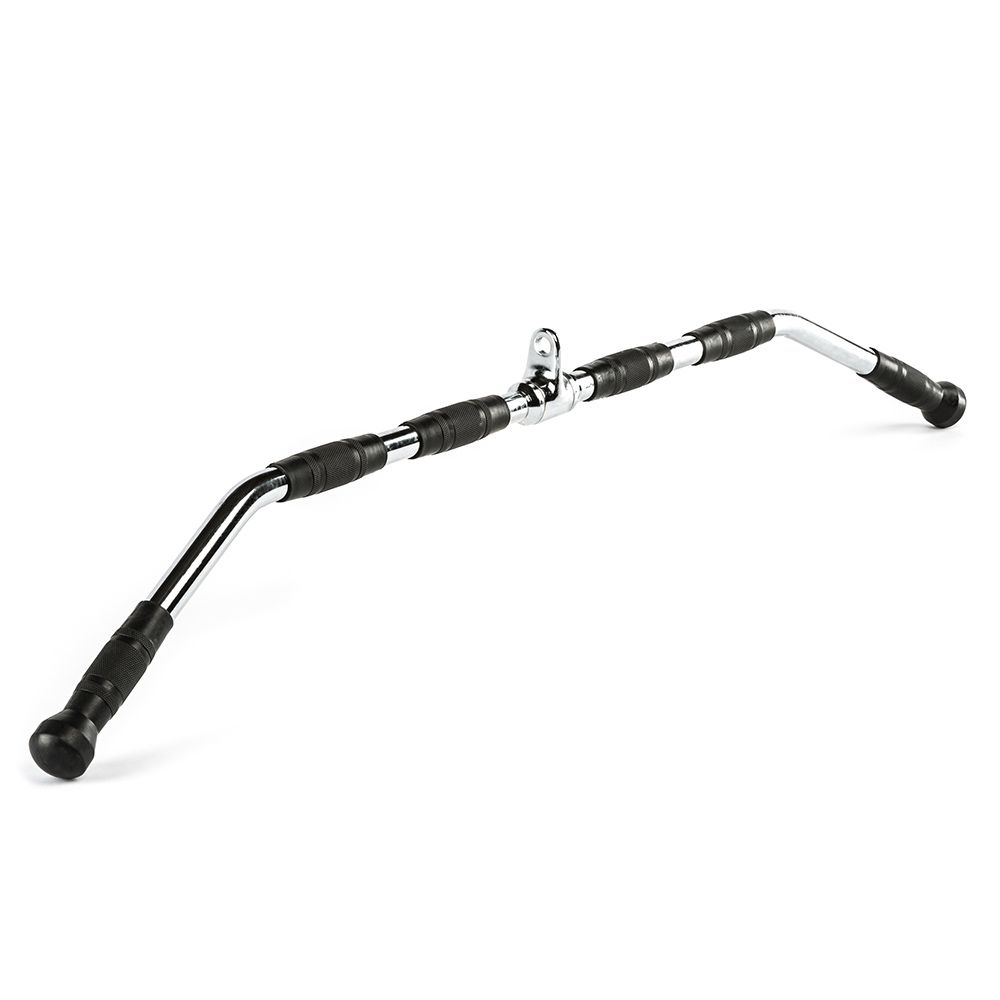 Lat Pulldown-stang 120 cm med ergonomiske gummigrep bakside