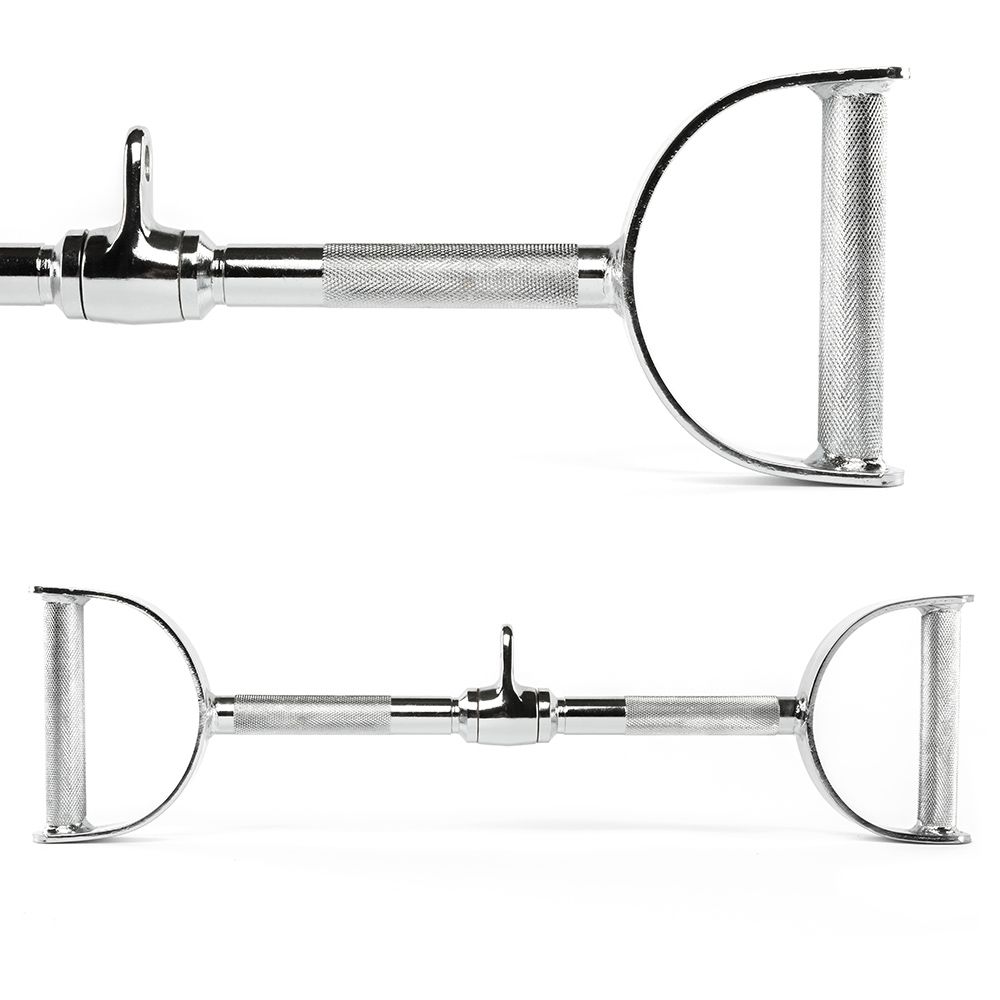 Lat pulldown-stang parallell 60 cm med svivel i helstål forfra