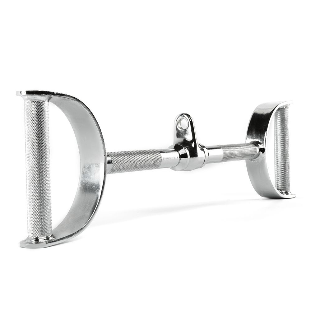 Lat pulldown-stang parallell 60 cm med svivel i helstål bakside