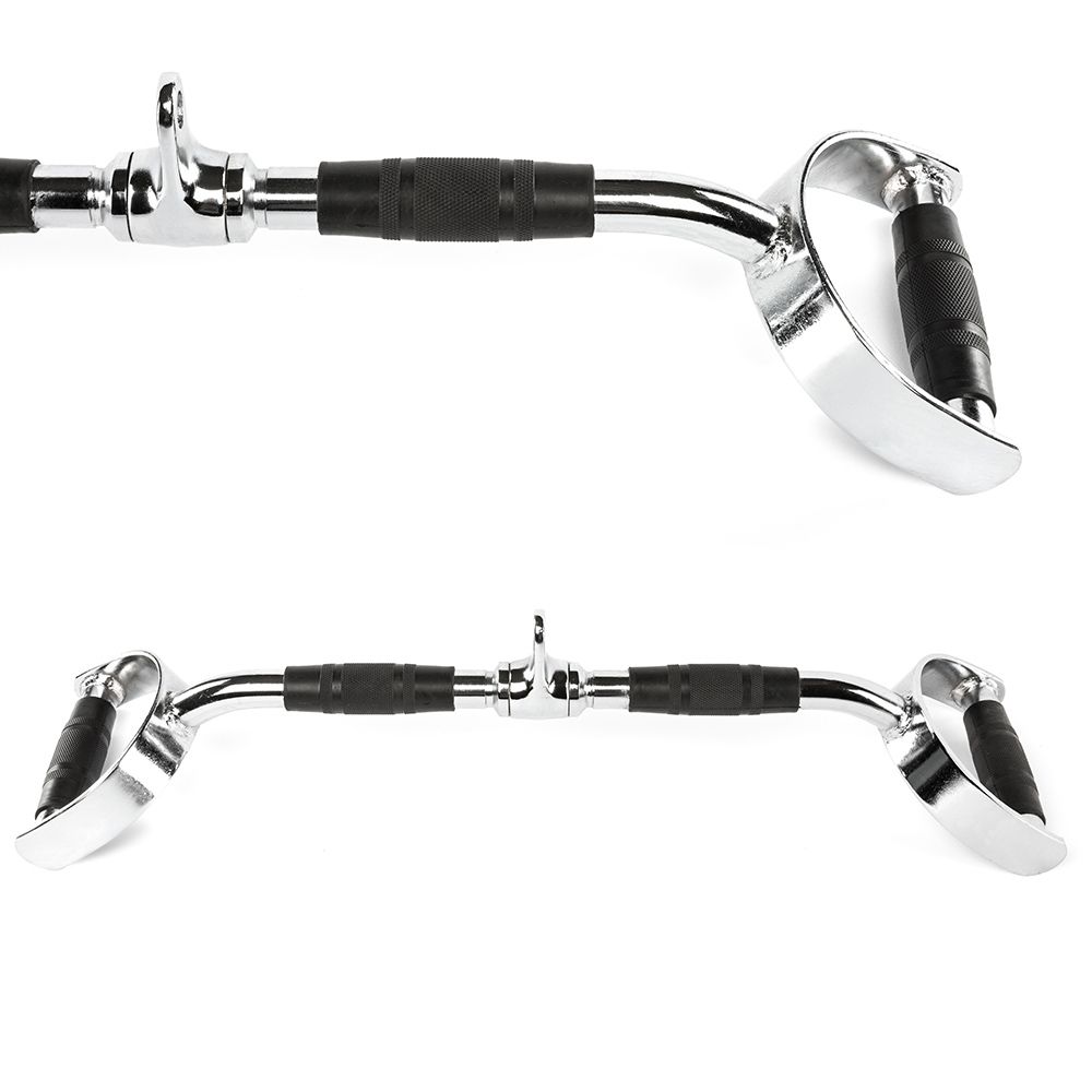 Lat pulldown-stang parallell 65 cm med gummigrep forfra