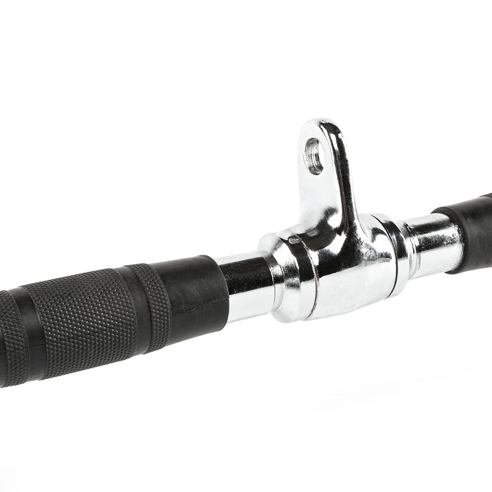 Lat pulldown-stang parallell 65 cm med gummigrep detalj av grep