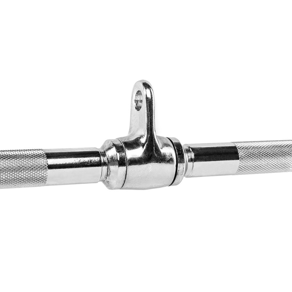Lat pulldown-stang parallell 90 cm forkrommet helstål i bruk under trening
