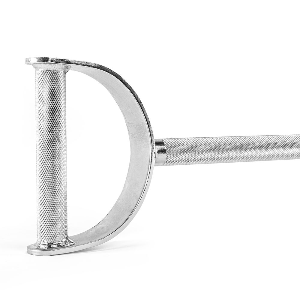 Lat pulldown-stang parallell 90 cm forkrommet helstål pakket for levering