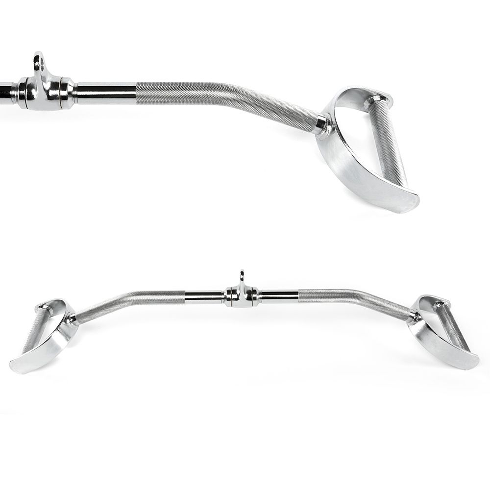 Lat pulldown-stang parallell bøyd 85 cm med svivel forfra