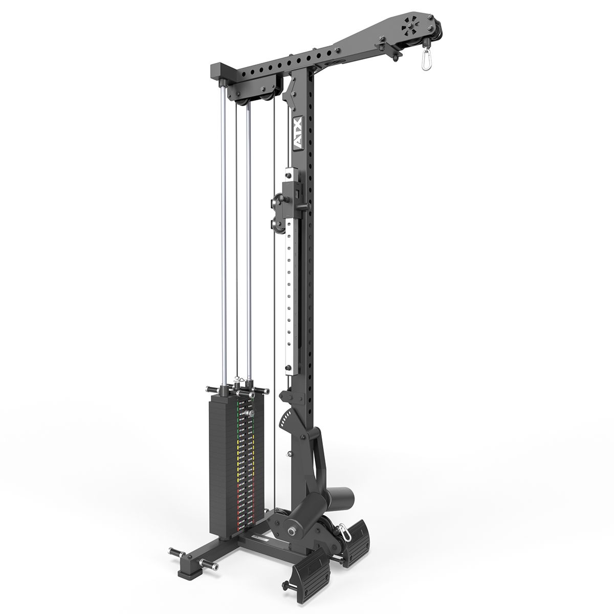 Lat pulldown-tilbehør LTO-780 med 125 kg vektblokk forfra