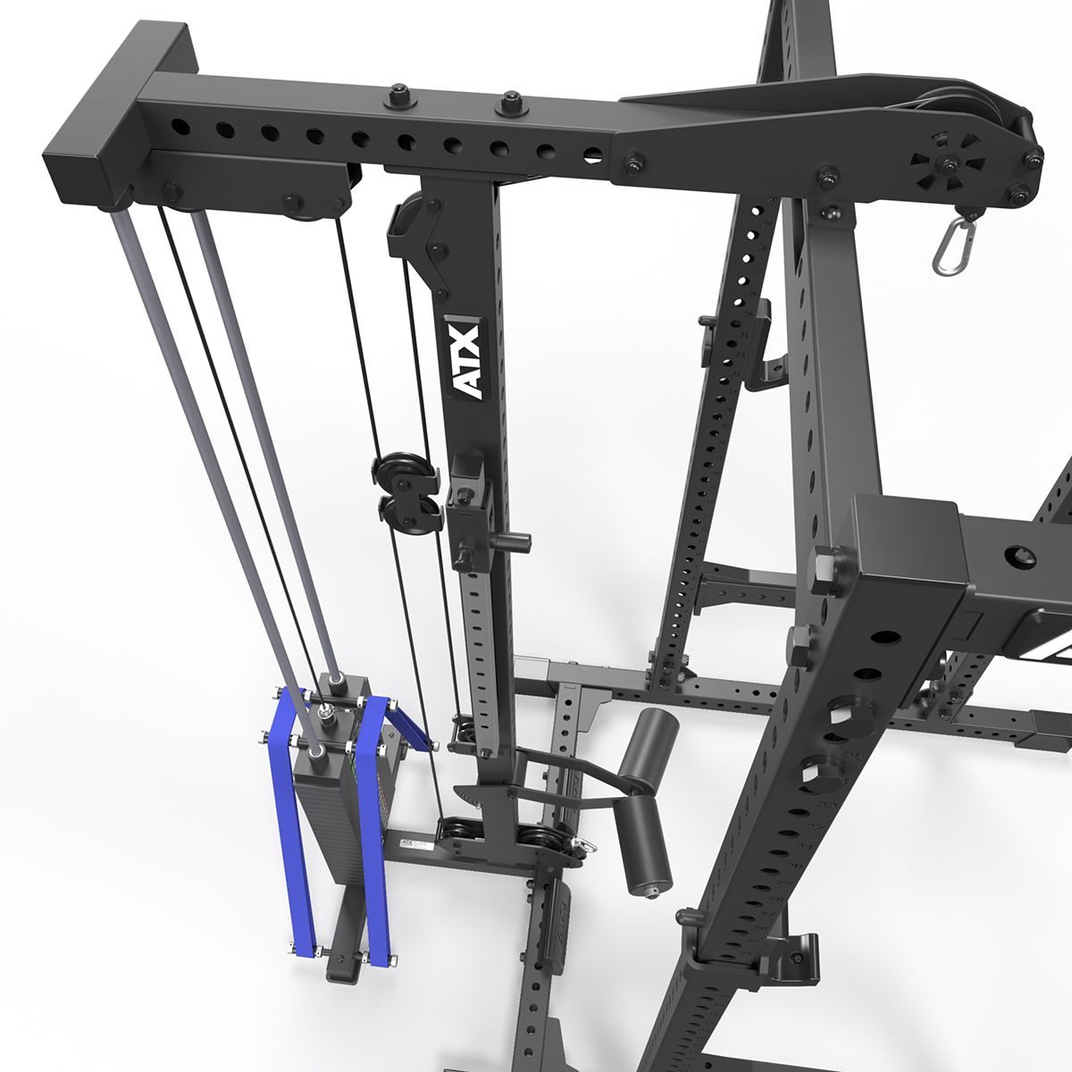 Lat pulldown-tilbehør LTO-780 med vektblokk sideprofil