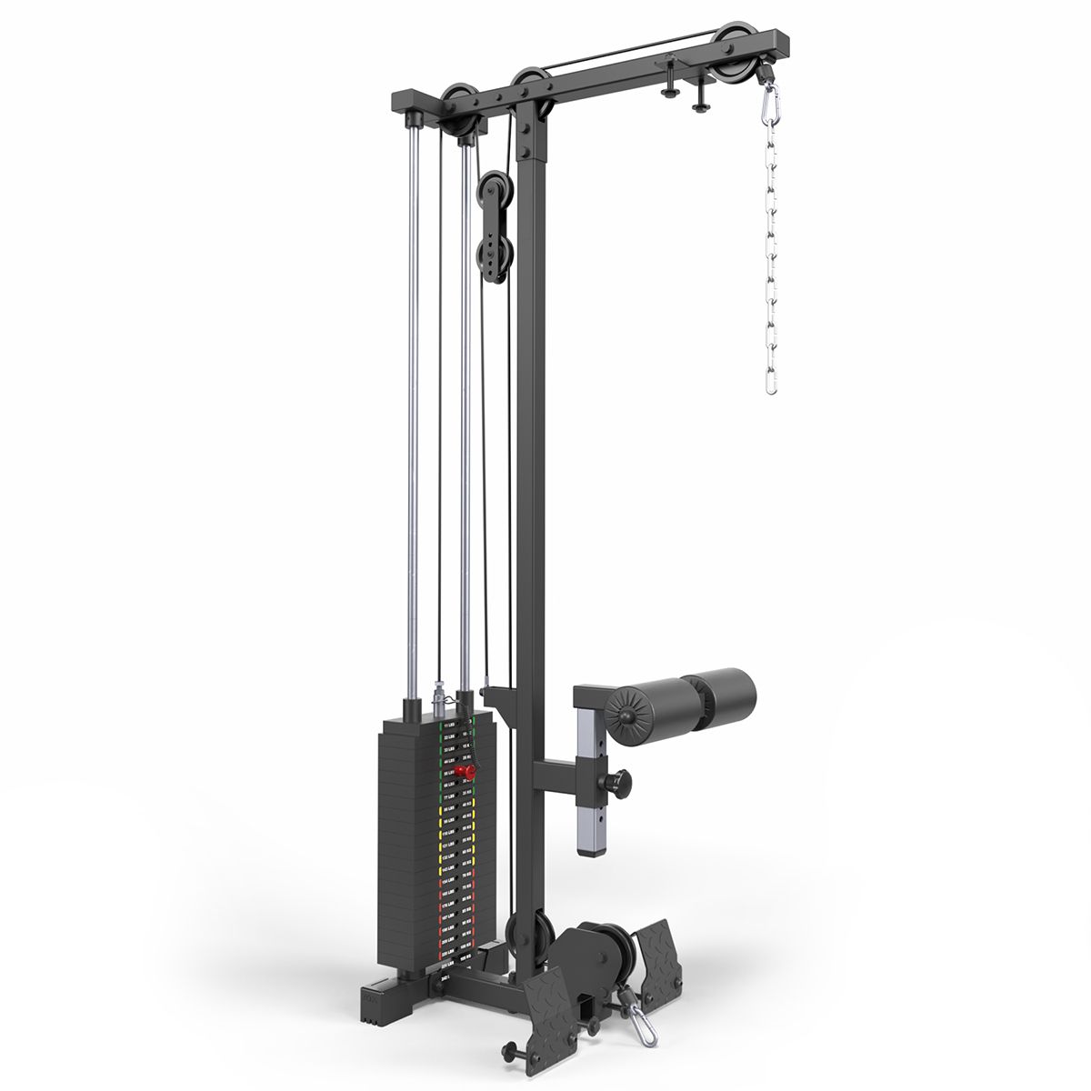 Lat pulldown-tillegg LTO-510 med 100 kg vektstabel front