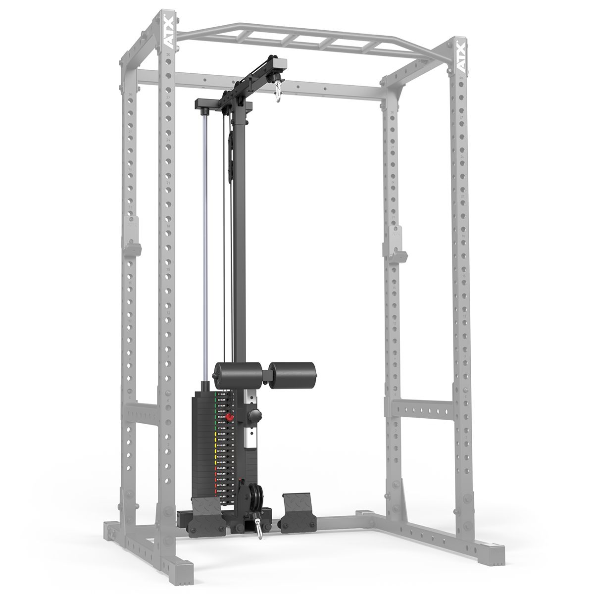 Lat pulldown-tillegg LTO-510 med 100 kg vektstabel bakside