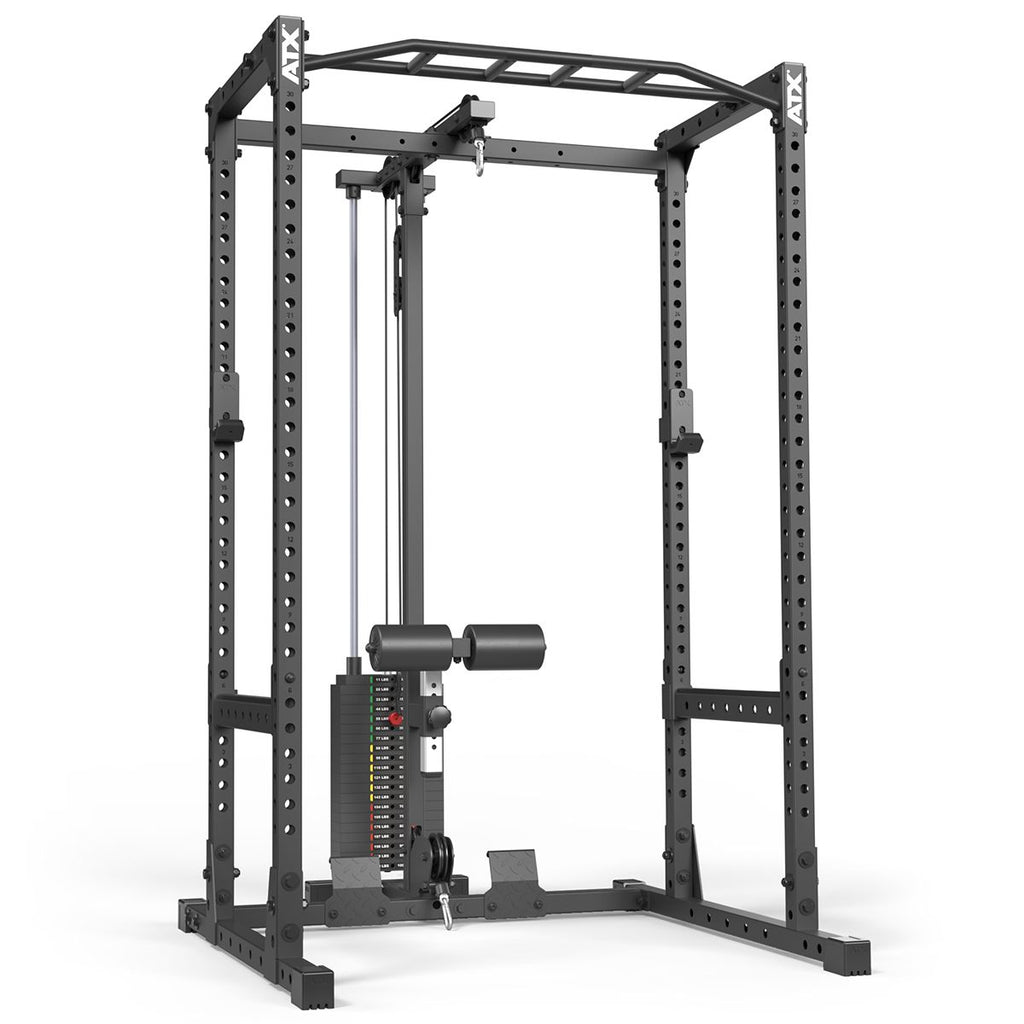Lat pulldown-tillegg LTO-510 med 100 kg vektstabel detalj av knepolster