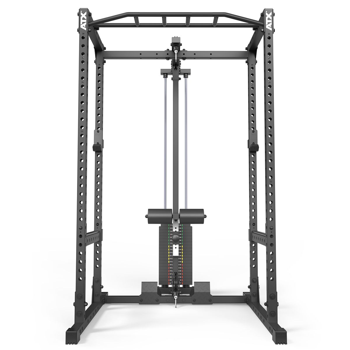 Lat pulldown-tillegg LTO-510 med 100 kg vektstabel montert i treningsstudio