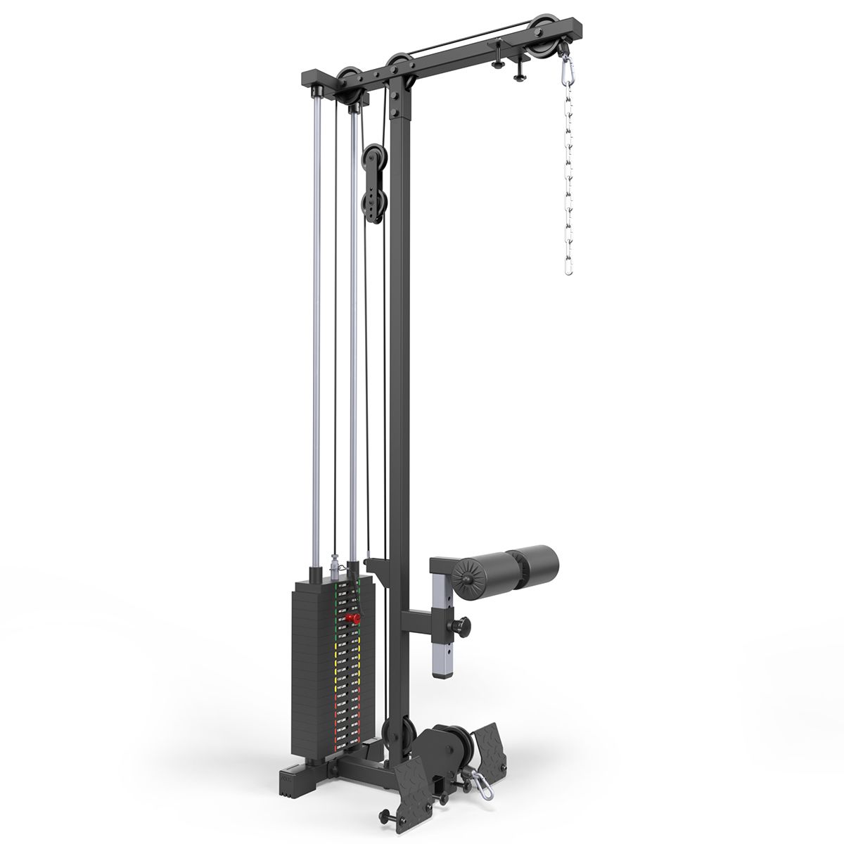 Lat pulldown-tillegg LTO-520 med 100 kg vektstabel forfra