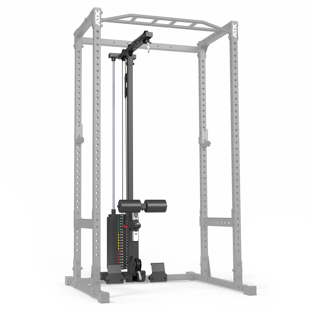 Lat pulldown-tillegg LTO-520 med 100 kg vektstabel bakside