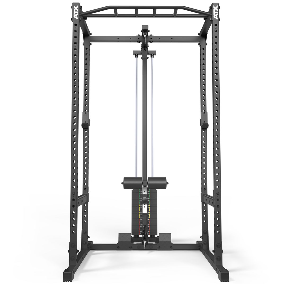 Montert Lat pulldown-tillegg LTO-520 med vektstabel