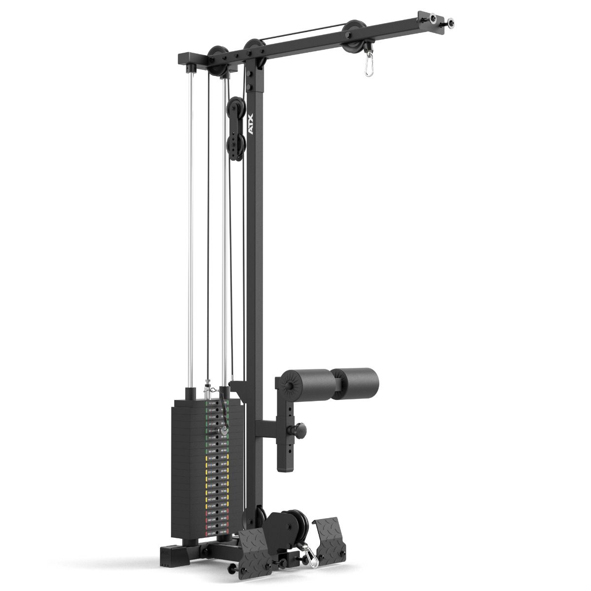 Lat Pulldown-tilvalg med 100 kg vektstabel for Half Rack HRX-510 - ATX forfra