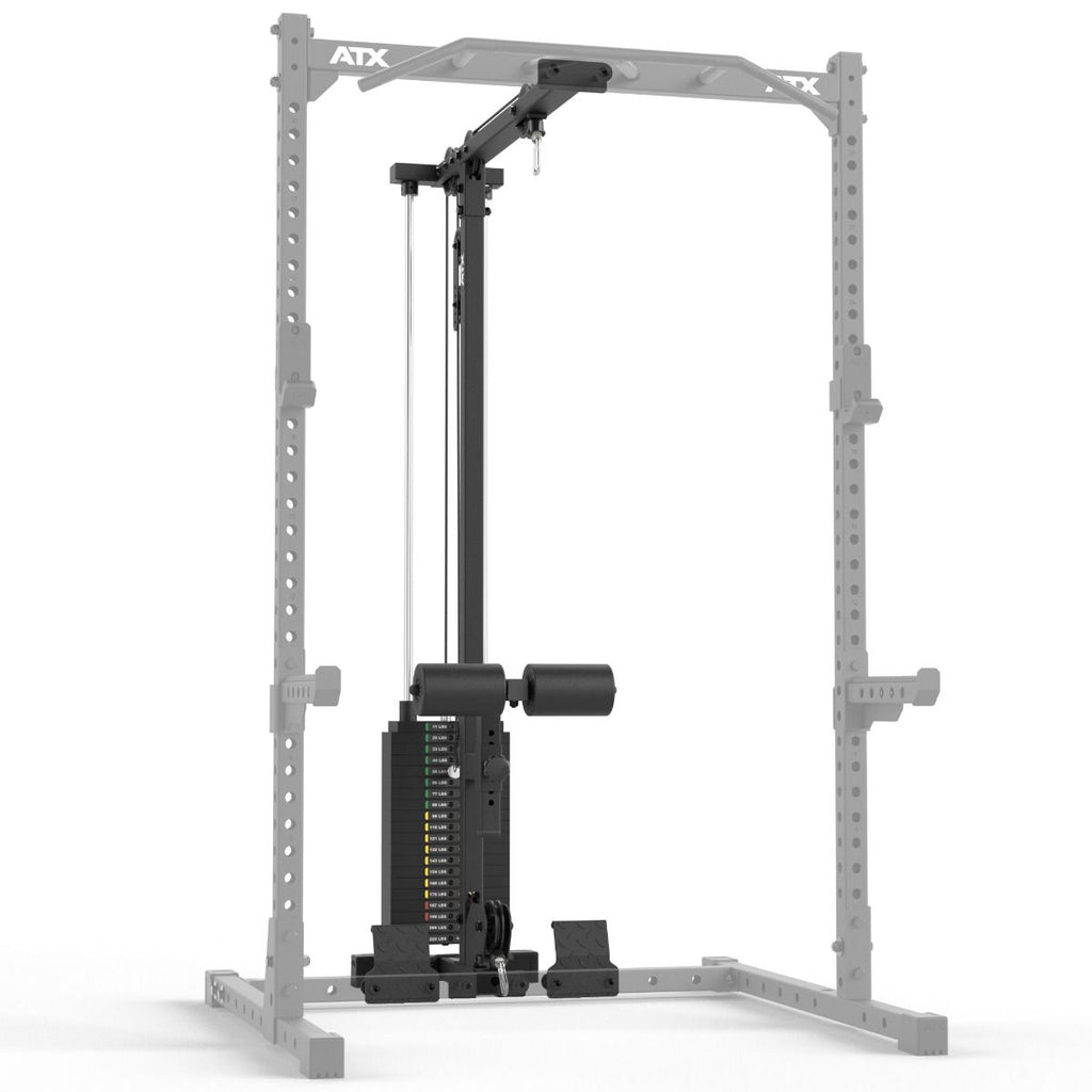 Lat Pulldown-tilvalg med 100 kg vektstabel for Half Rack HRX-510 - ATX bakside