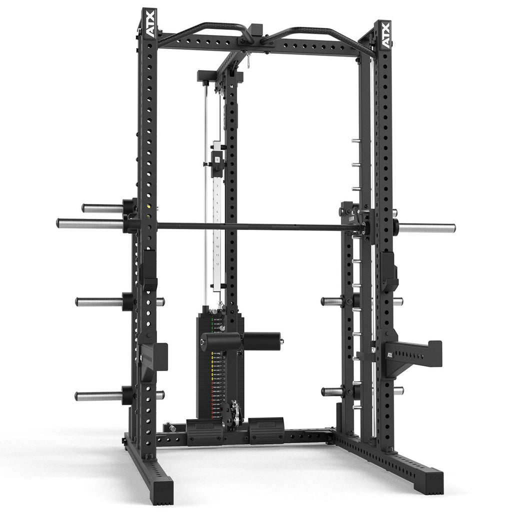 Lat Pulldown-tilvalg med 125 kg vektstabel bakside